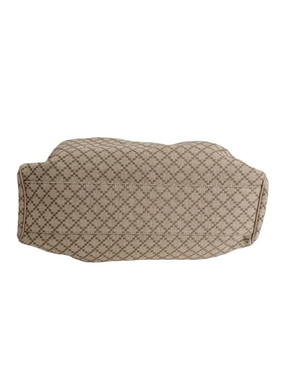 Gucci Diamante Canvas Handbag Tote Beige Brown